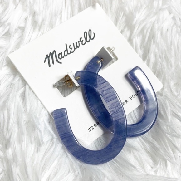 Madewell blue resin earrings - Picture 3 of 4